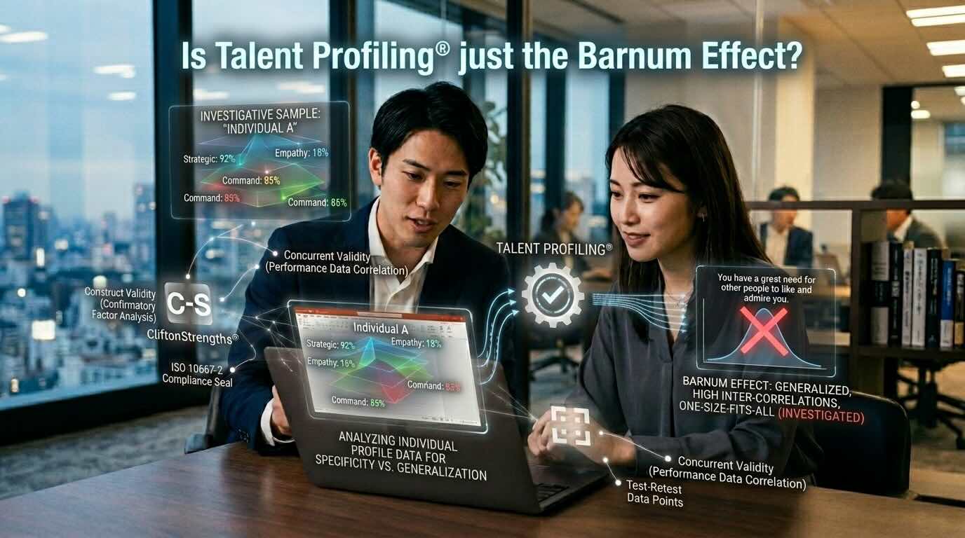 才能プロファイリング®はバーナム効果なのか?科学的根拠と検証の仕組みを公開する