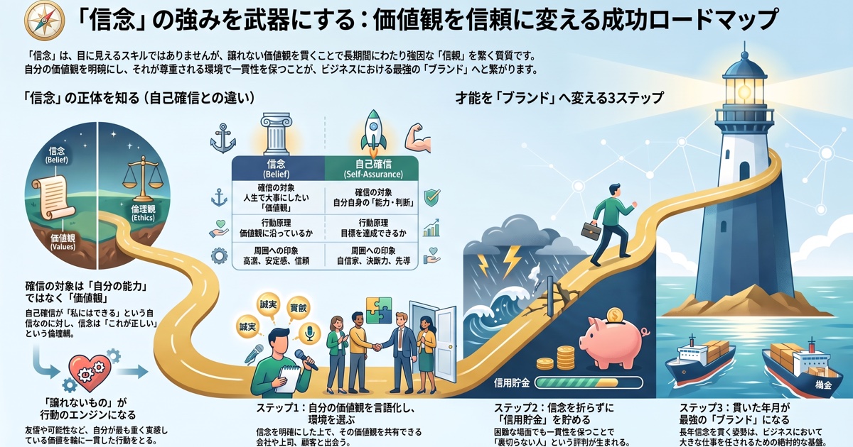 【ストレングスファインダー】「信念」の強みを最大限に活かす方法と伸ばし方