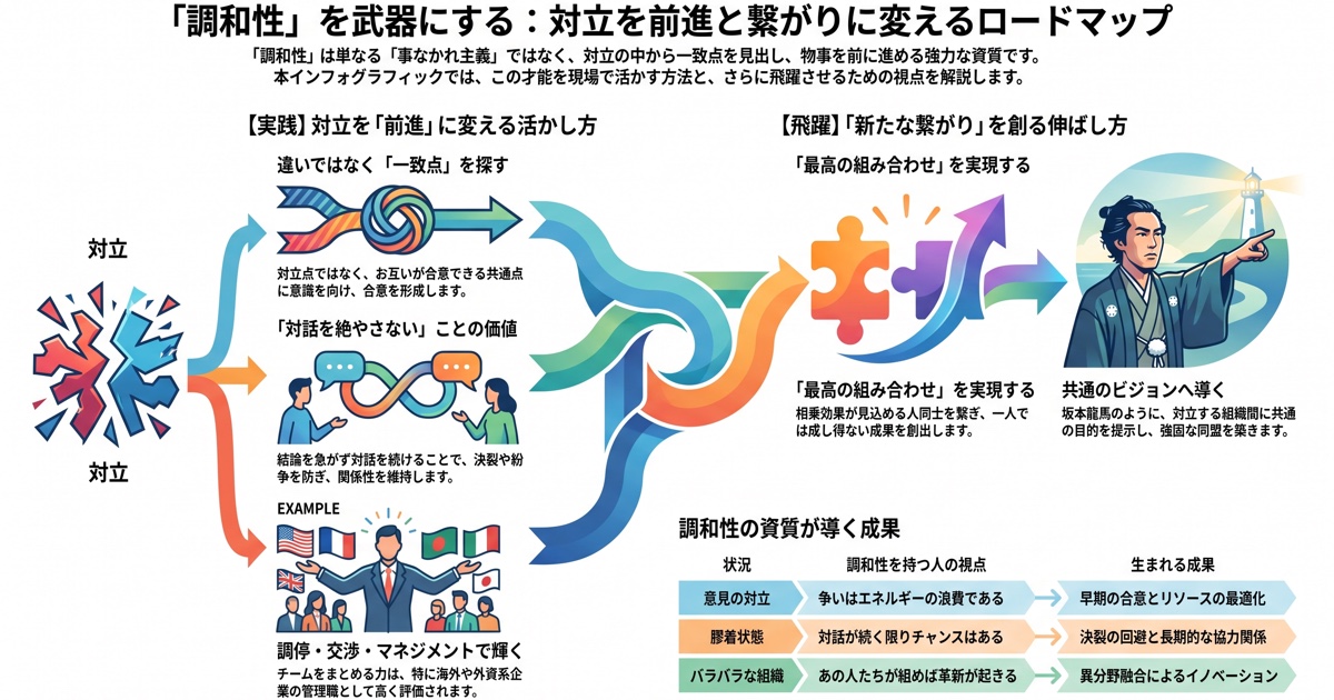 【ストレングスファインダー】「調和性」の強みを最大限に活かす方法と伸ばし方