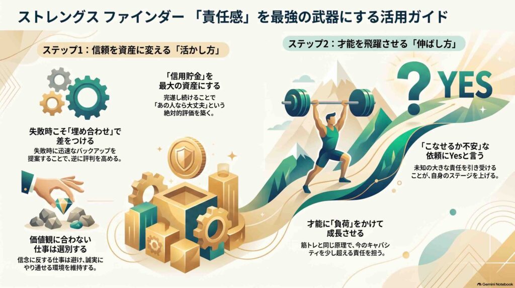 ストレングスファインダー「責任感」のワンランク上の活かし方と伸ばし方